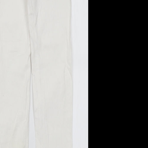 Denim Co Womens White  Cotton Skinny Jeans Size 6 L29 in Regular