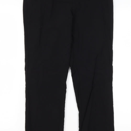Papaya Womens Black  Polyester Dress Pants Trousers Size 12 L26.5 in Regular