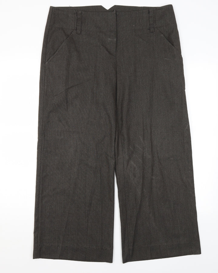 Portmans Womens Grey  Polyester Trousers  Size 14 L25 in Regular