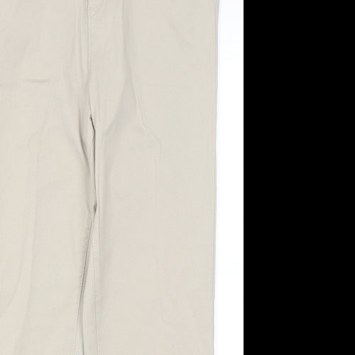Alexara Womens Beige  Cotton Trousers  Size 18 L28 in Regular
