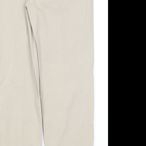 Alexara Womens Beige  Cotton Trousers  Size 18 L28 in Regular