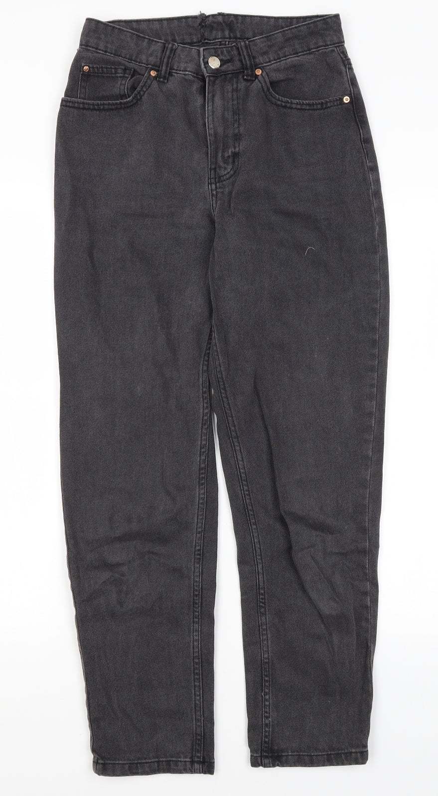 Denim Co Womens Grey  Cotton Mom Jeans Size 8 L27 in Regular