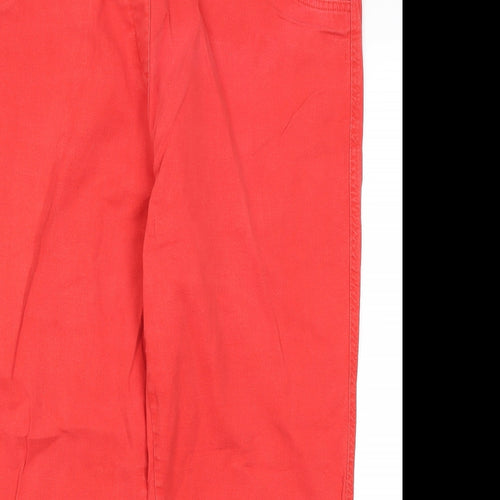 George Womens Red  Cotton Cropped Jeans Size 22 L22 in Regular