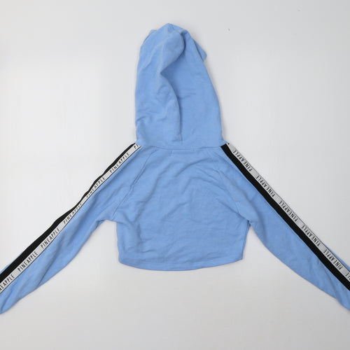 Pineapple Girls Blue  Cotton Pullover Hoodie Size 7-8 Years