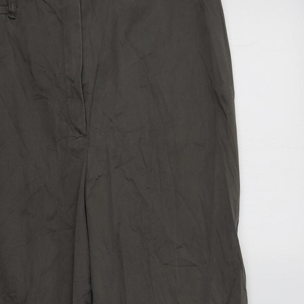 Gerry Weber Womens Grey  Cotton Trousers  Size 18 L30 in Regular