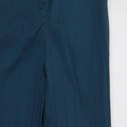 NEXT Womens Blue  Cotton Chino Trousers Size 8 L28 in Regular