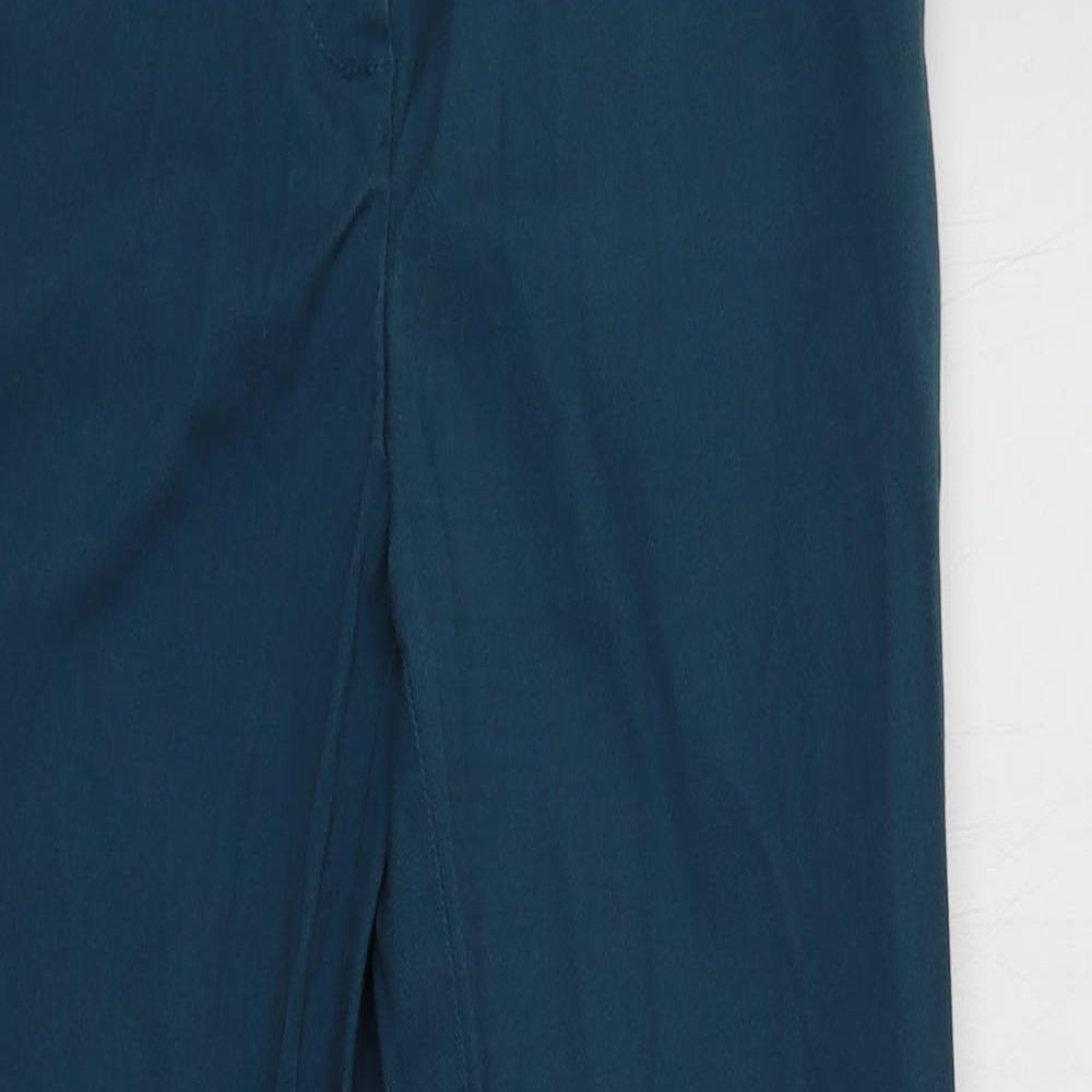 NEXT Womens Blue  Cotton Chino Trousers Size 8 L28 in Regular