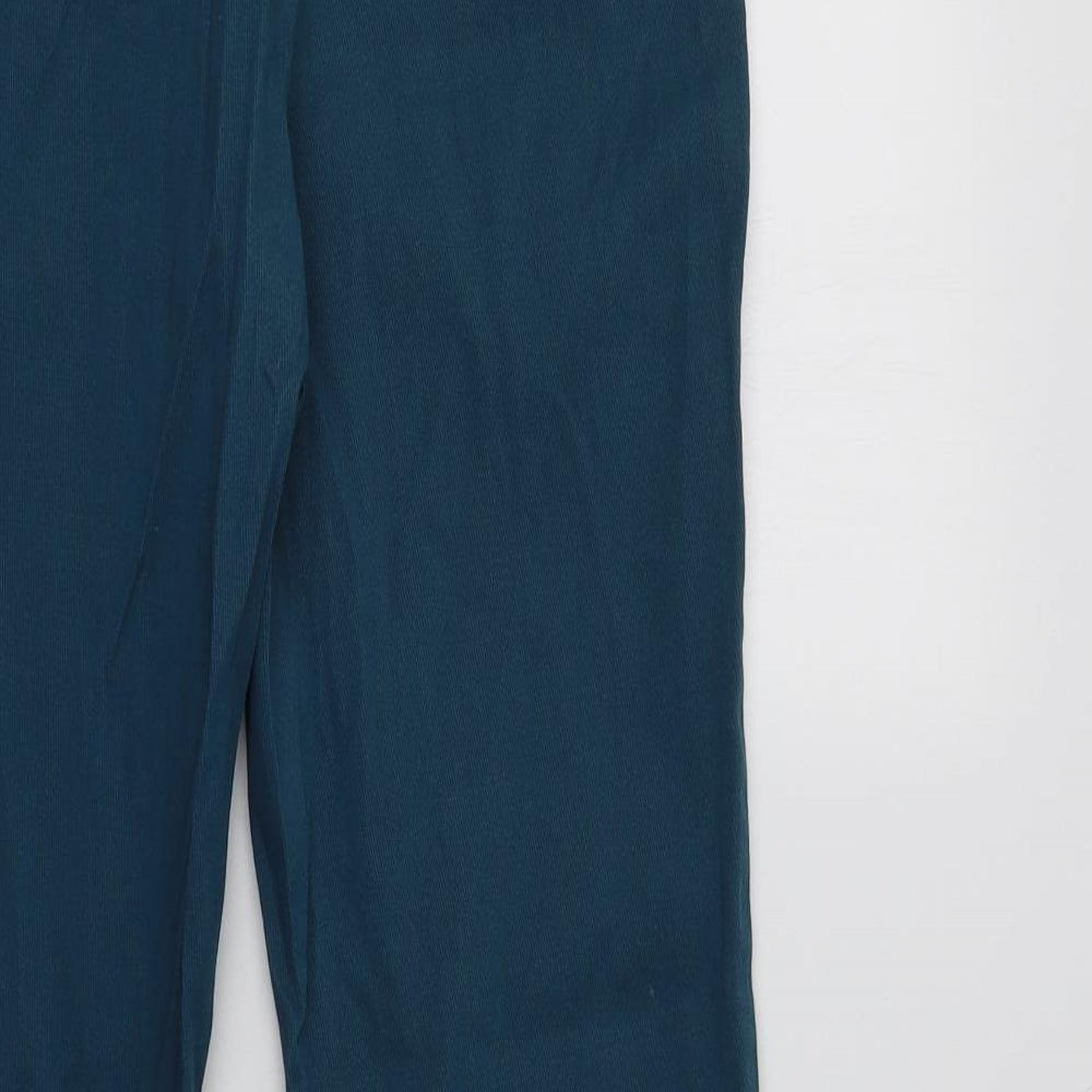 NEXT Womens Blue  Cotton Chino Trousers Size 8 L28 in Regular