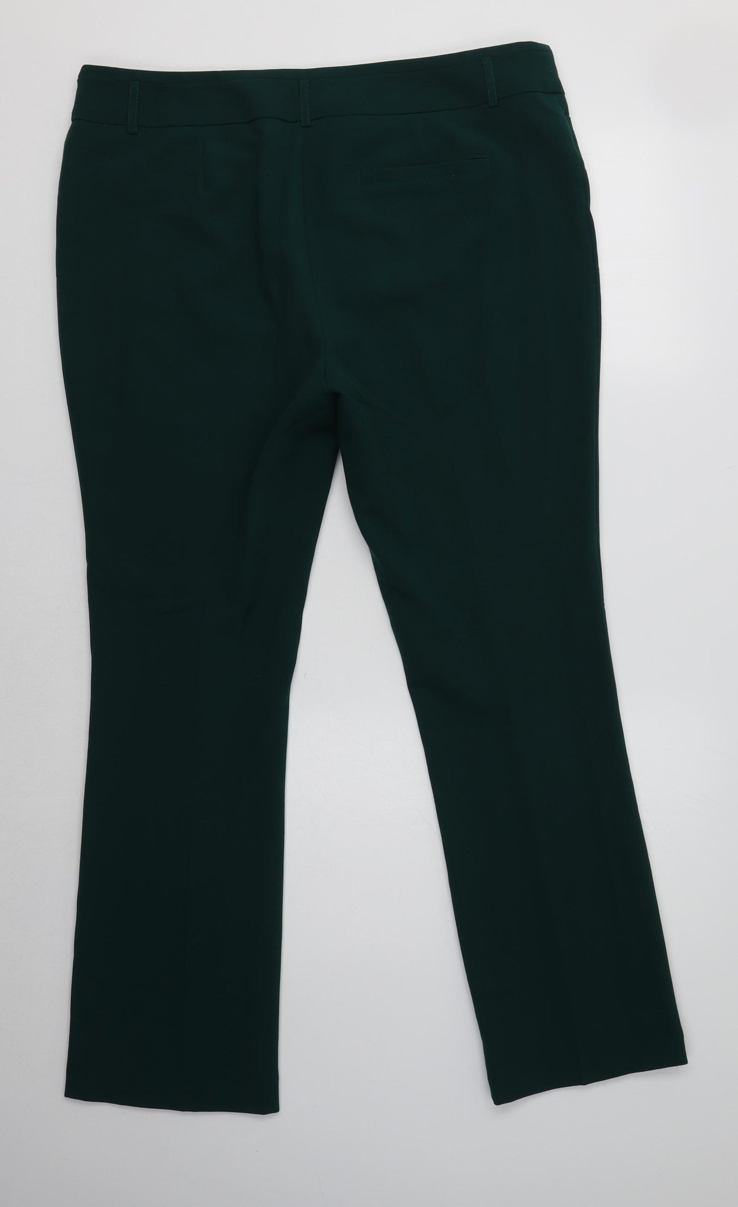 Papaya Womens Green  Polyester Dress Pants Trousers Size 16 L30 in Regular
