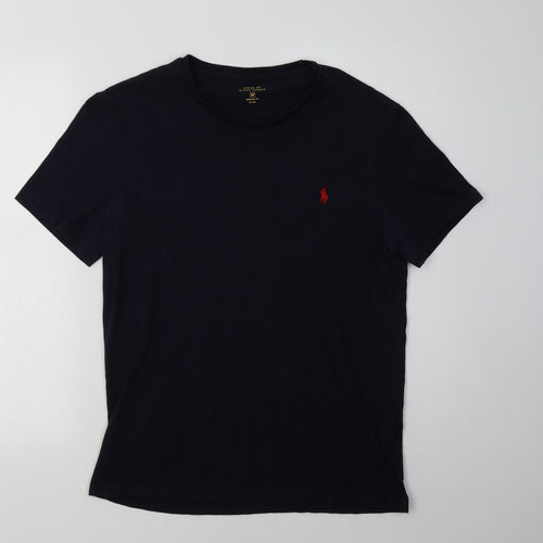 Polo Ralph Lauren Mens Blue  Cotton  T-Shirt Size M Crew Neck