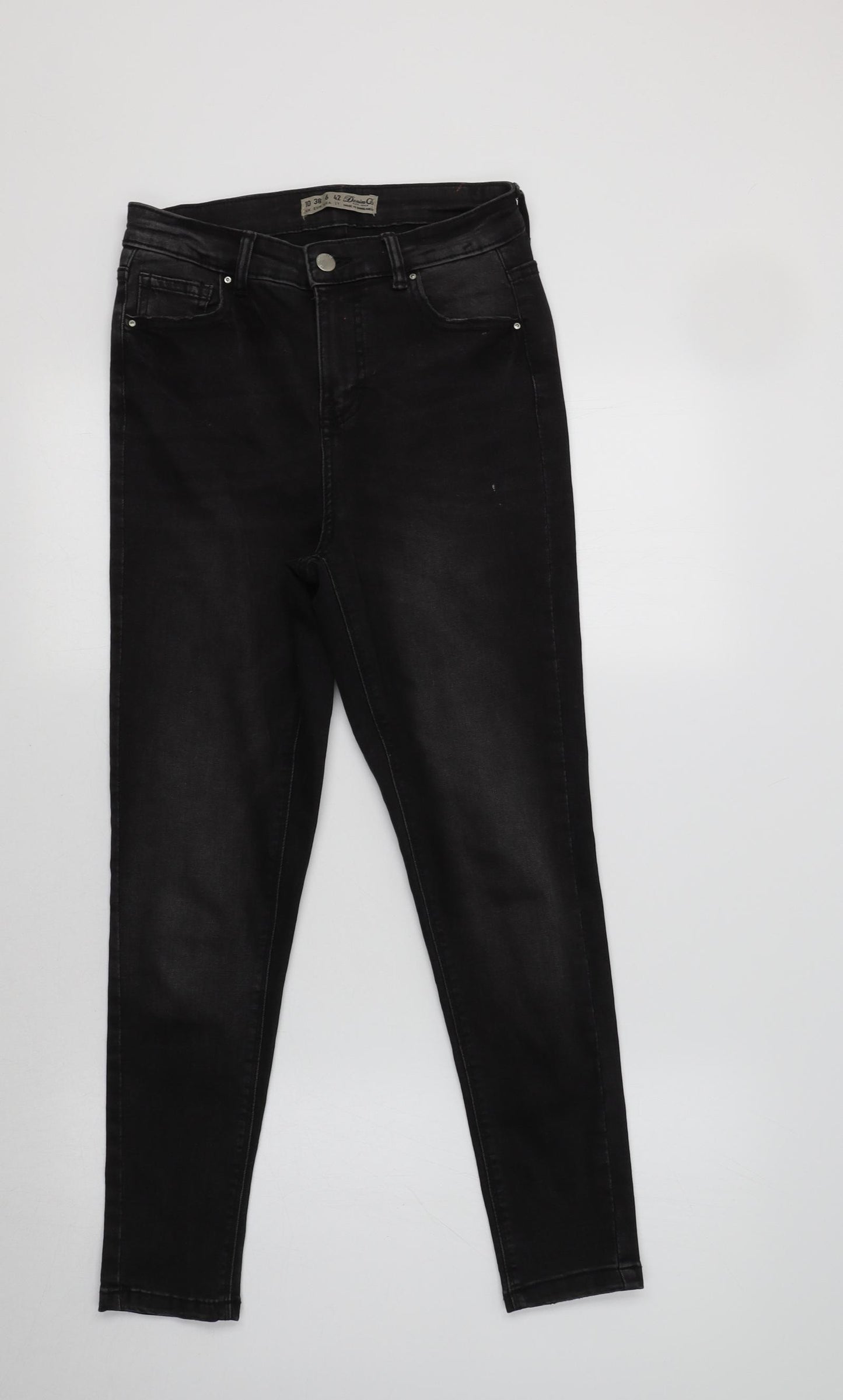 Primark Womens Black  Cotton Jegging Jeans Size 10 L27 in Regular