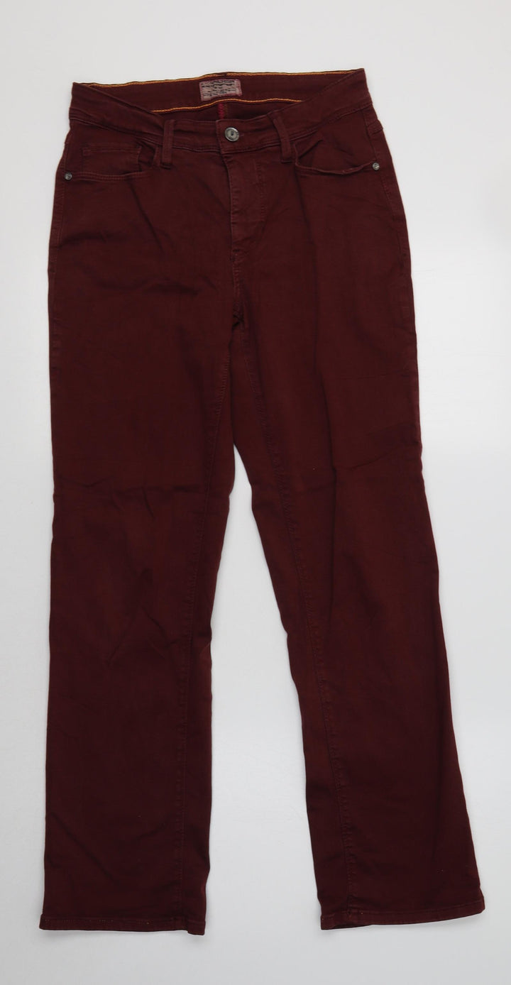 Mac Jeans Womens Purple Cotton Bootcut Jeans Size 10 L30 in Regular
