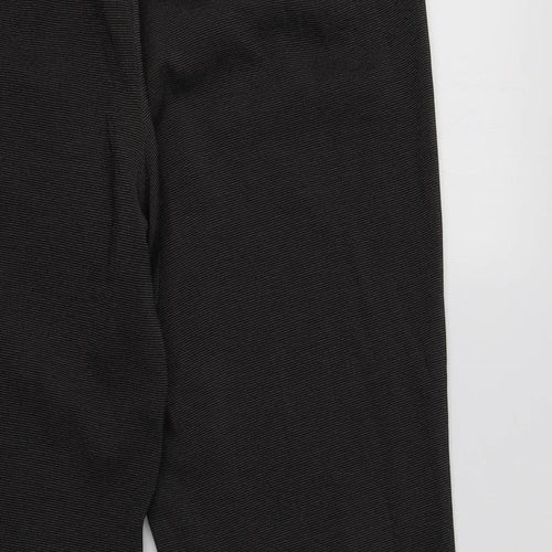 M&S Womens Grey  Polyester Dress Pants Trousers Size 16 L32 in Regular