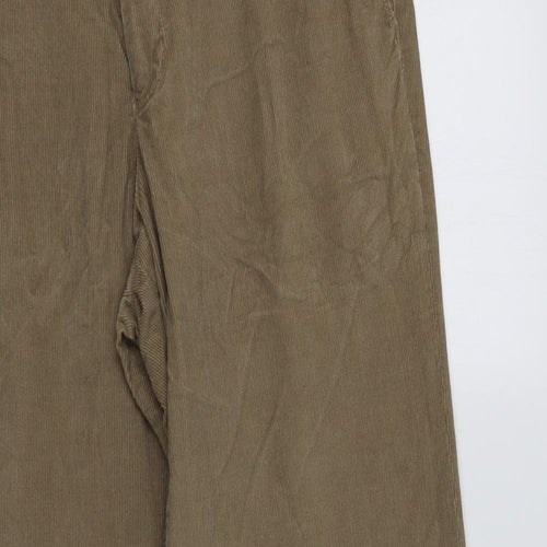 M&S Mens Beige  Cotton Trousers  Size 34 L33 in Regular