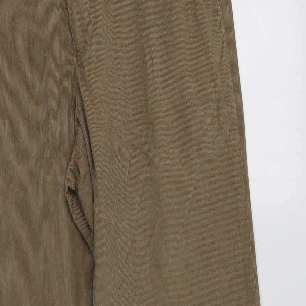 M&S Mens Beige  Cotton Trousers  Size 34 L33 in Regular