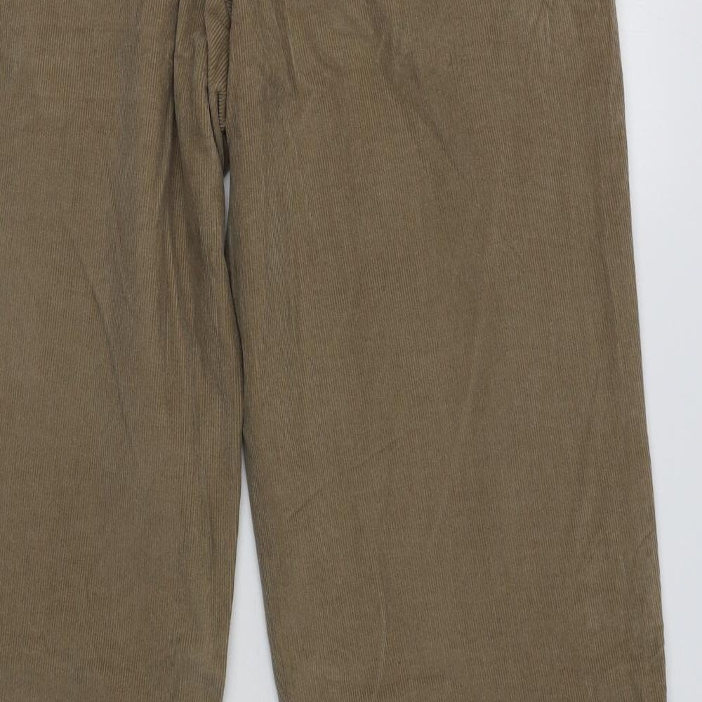 M&S Mens Beige  Cotton Trousers  Size 34 L33 in Regular