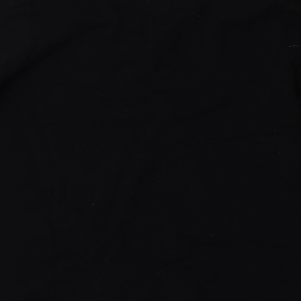 George Womens Black  Cotton Basic T-Shirt Size 12 Crew Neck - Friends Central Perk