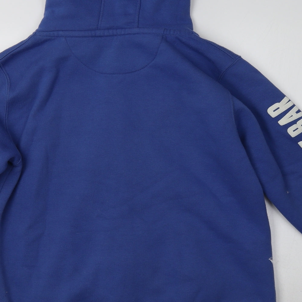 Preworn Mens Blue  Cotton Full Zip Hoodie Size M   - Dublin