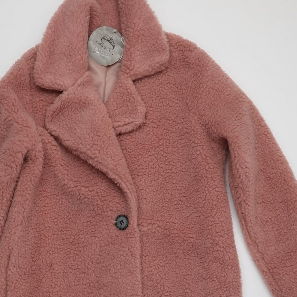 New Collection Womens Pink   Overcoat Coat Size M