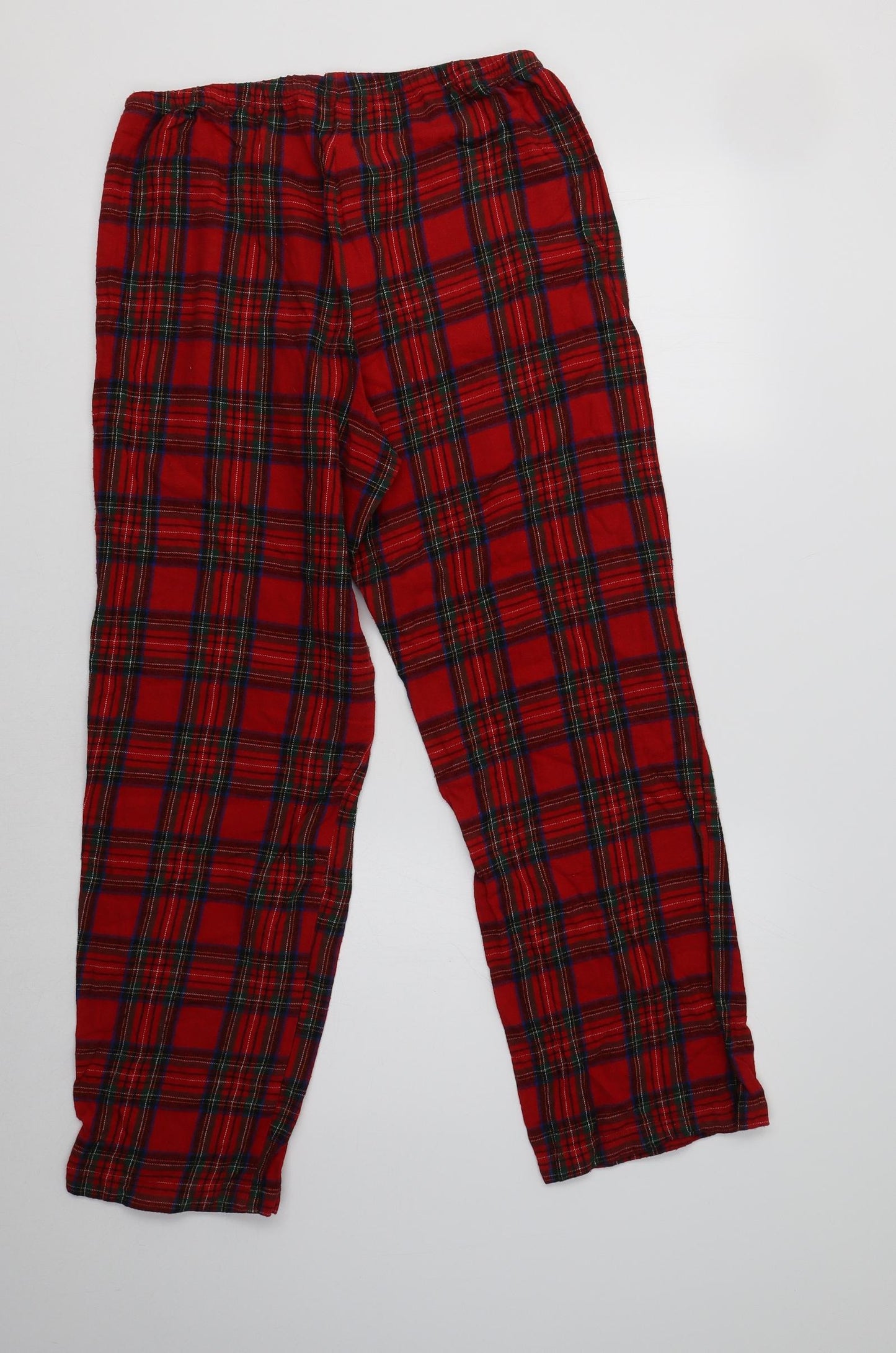 TU Womens Red Check Cotton  Pyjama Pants Size 12