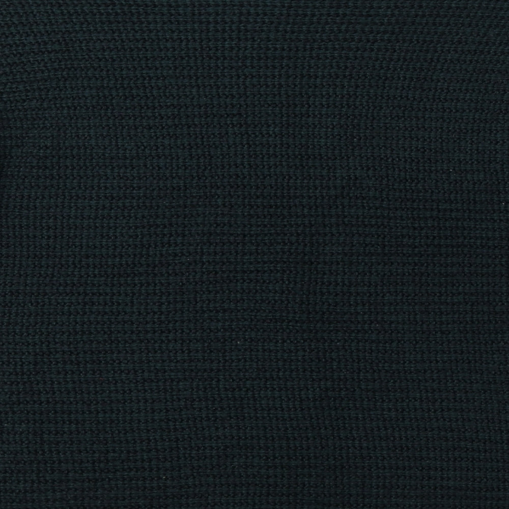Primark Womens Green Boat Neck  Acrylic Pullover Jumper Size 10