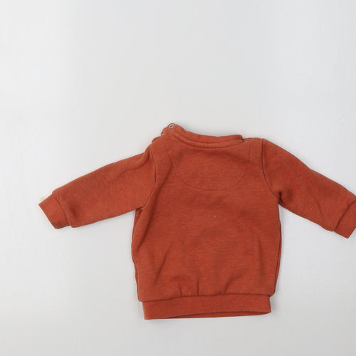 F&F Baby Orange  Cotton Pullover Jumper Size 0-3 Months