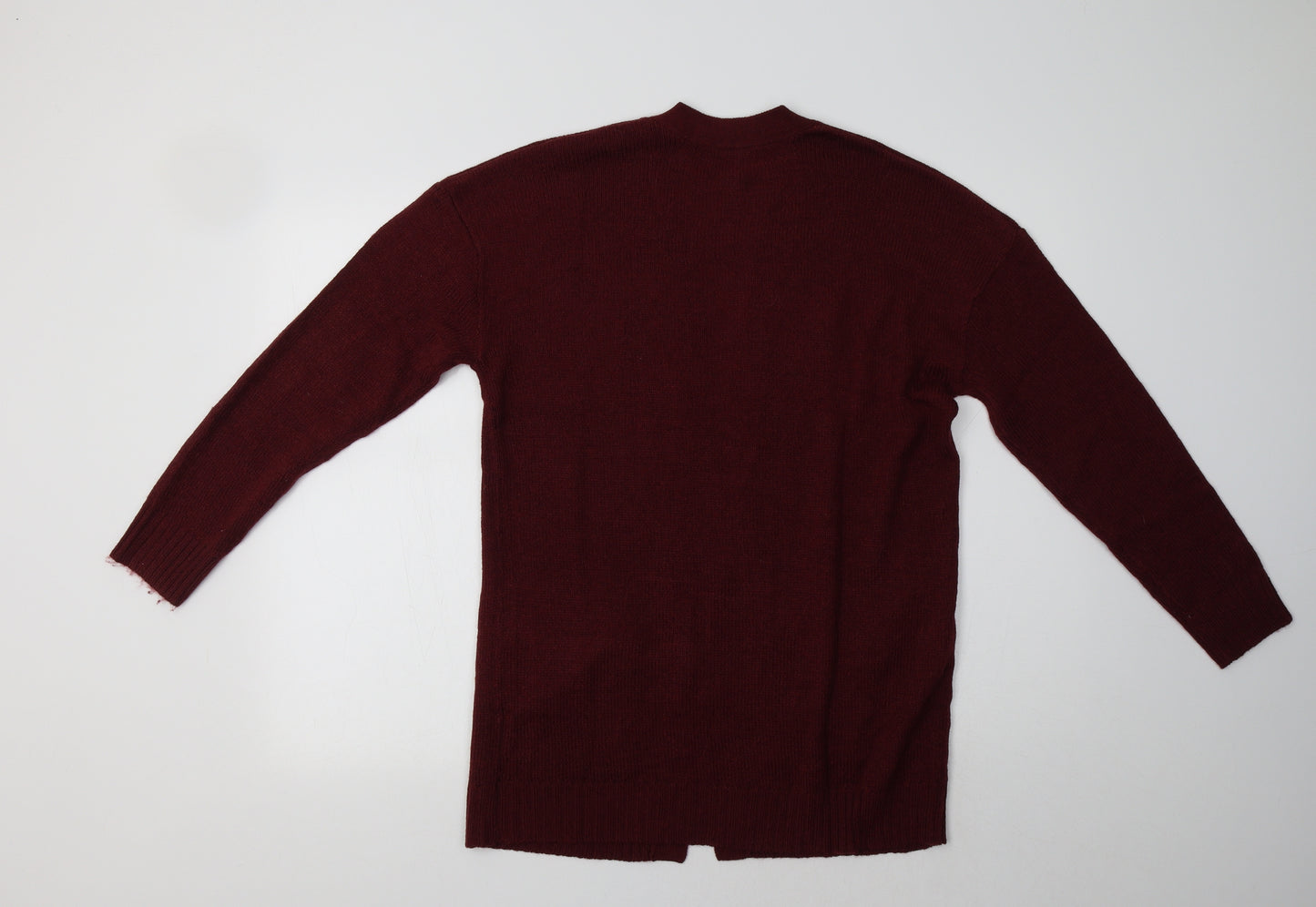 H&M Womens Purple V-Neck  Acrylic Cardigan Jumper Size S