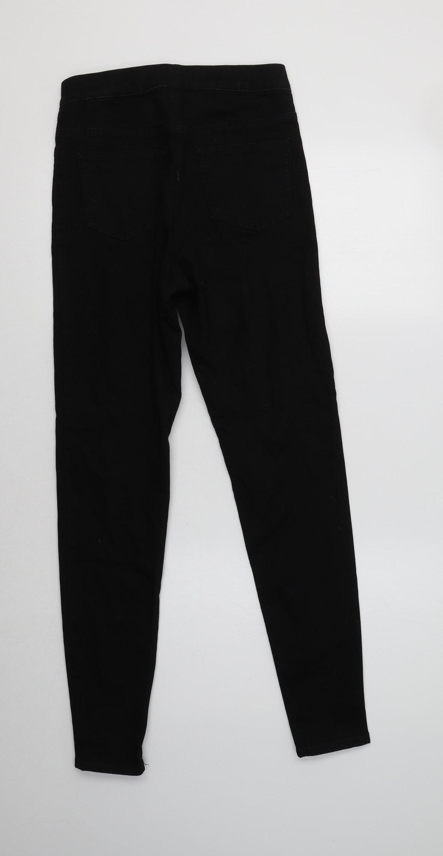 M&S Womens Black  Cotton Jegging Jeans Size 8 L30 in Regular