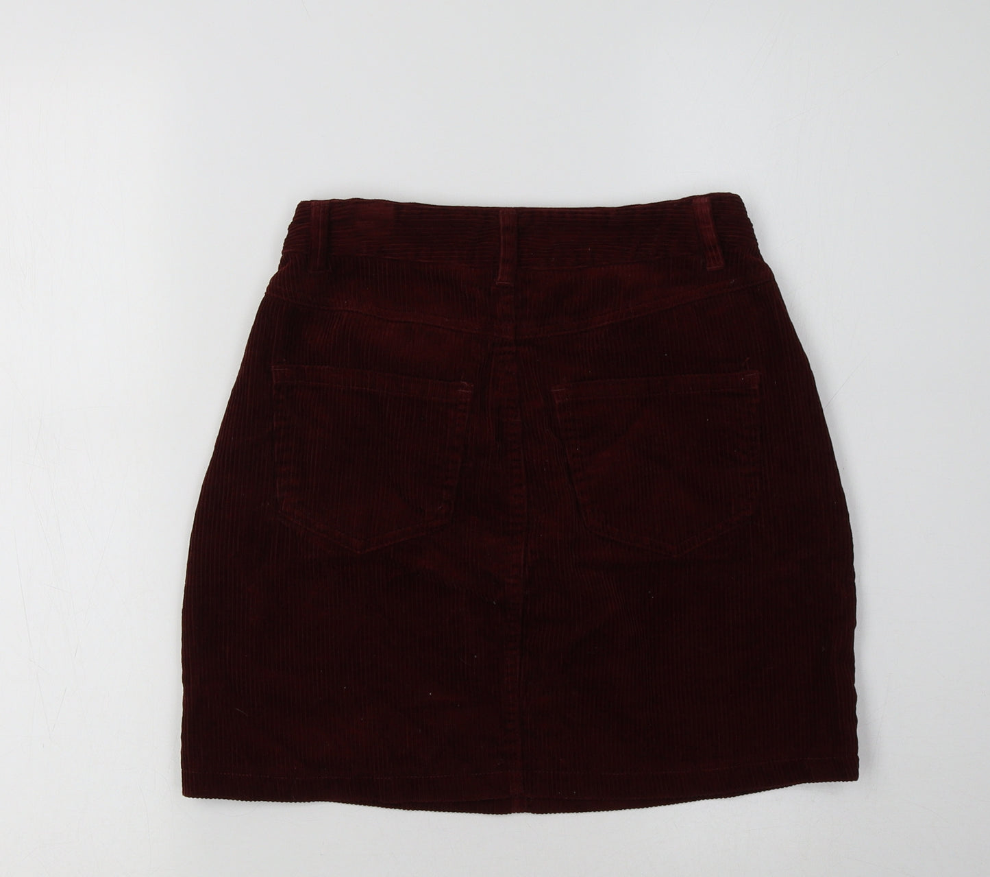 New Look Womens Purple  Cotton Mini Skirt Size 6