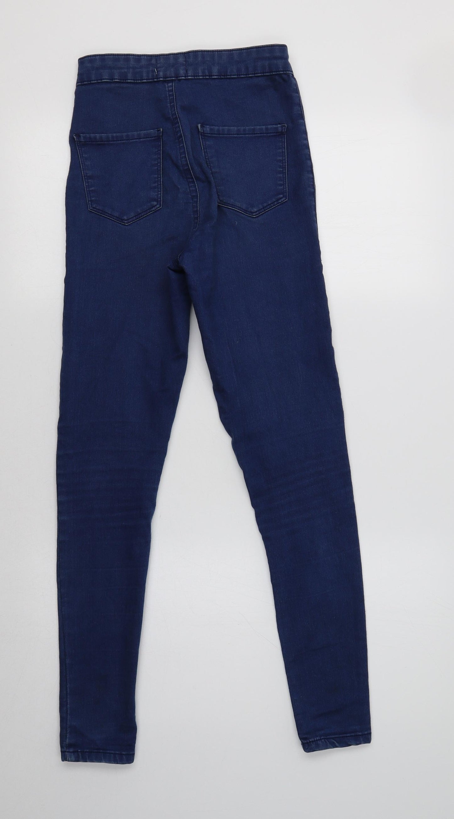 Miss Selfridge Womens Blue  Cotton Jegging Jeans Size 6 L29 in Regular
