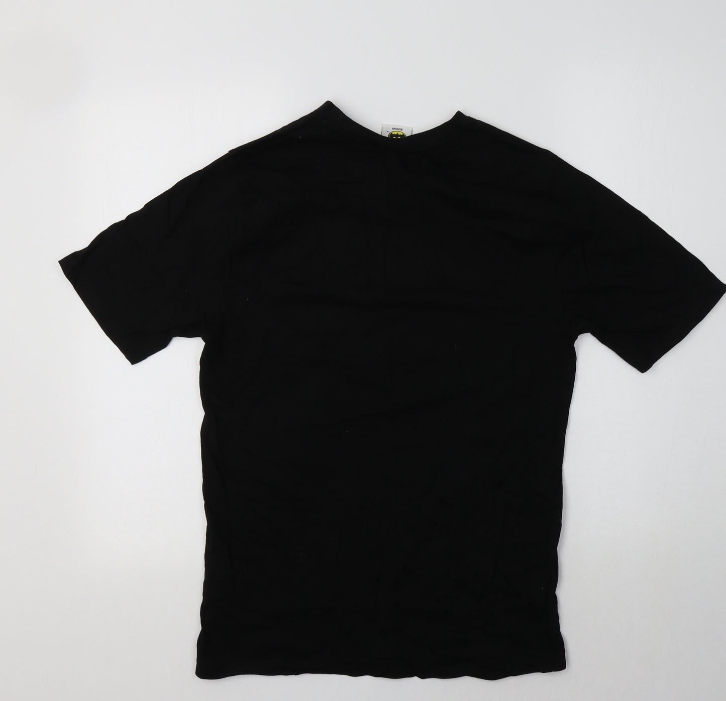 Batman Mens Black  Cotton  T-Shirt Size S Crew Neck  - Super Hero