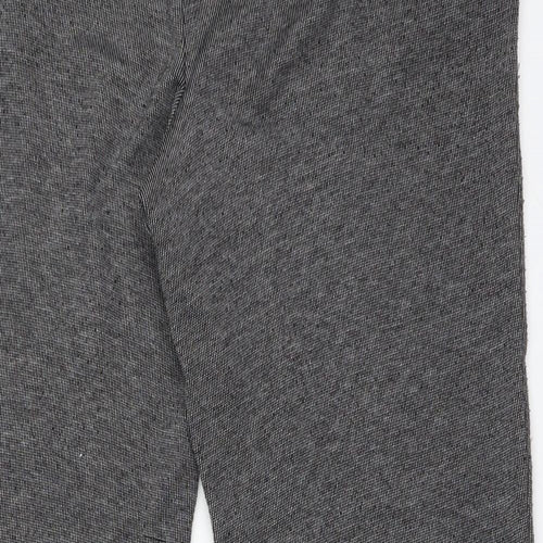 M&S Womens Black  Polyester Trousers  Size 14 L28 in Regular
