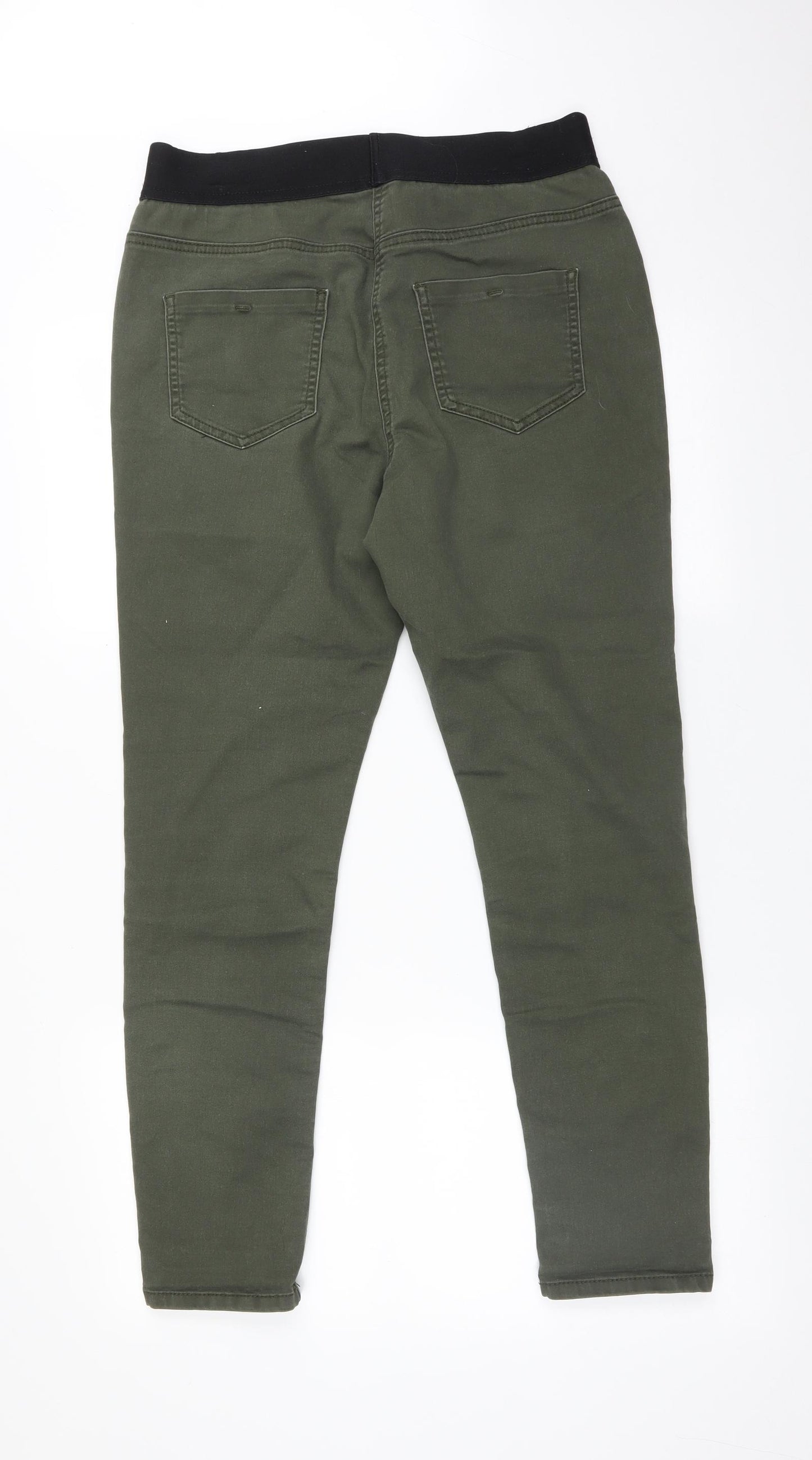 George Womens Green  Cotton Jegging Jeans Size 14 L28 in Regular