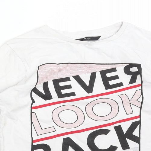 George Boys Multicoloured Colourblock Cotton Basic T-Shirt Size 7-8 Years Round Neck  - NEVER LOOK BACK