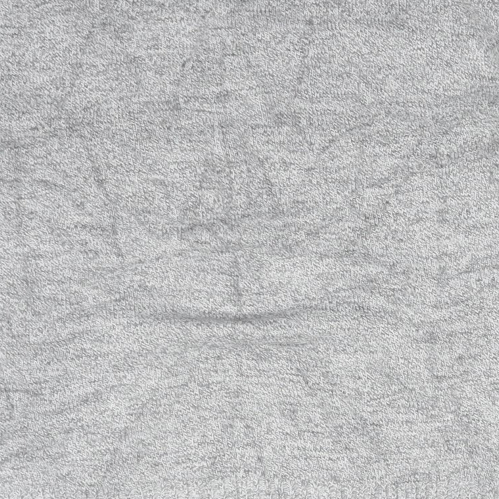 PURE & NATURAL Womens Grey  Acrylic Basic T-Shirt Size M Round Neck