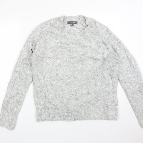 Primark Womens Grey  Acrylic Pullover Sweatshirt Size M