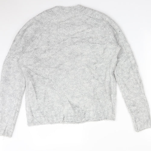 Primark Womens Grey  Acrylic Pullover Sweatshirt Size M