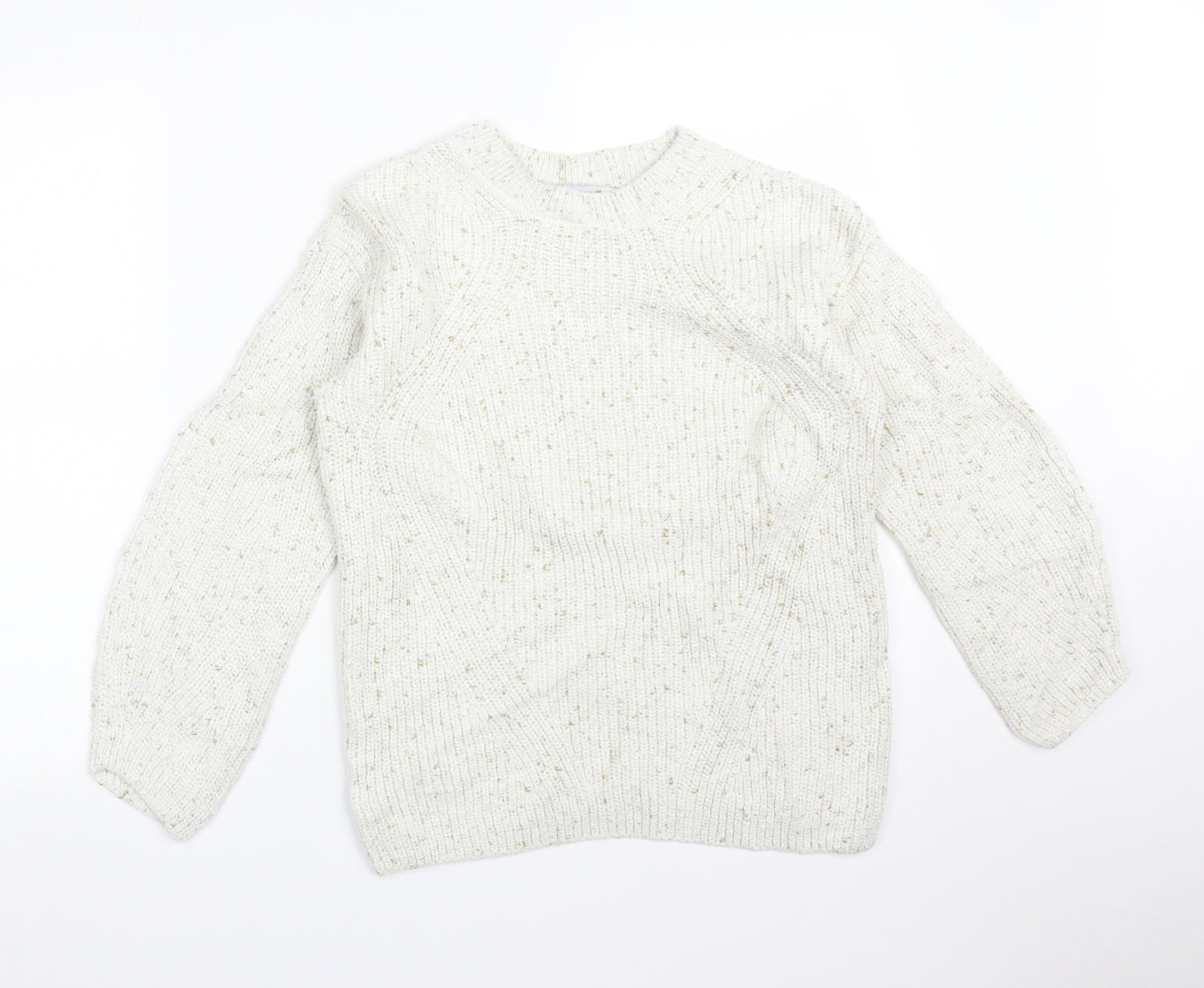 M&S Womens Multicoloured  Acrylic Pullover Sweatshirt Size 8