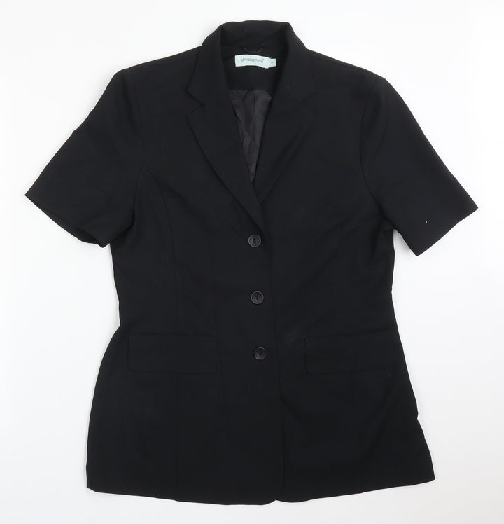 Atmosphere Womens Black Polyester Jacket Suit Jacket Size 14