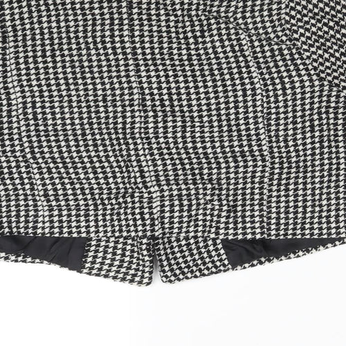 Therapy Womens Multicoloured Houndstooth  Jacket Coat Size 12