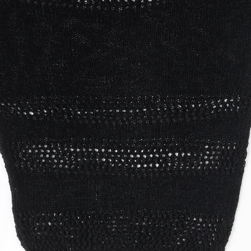 Wallis Womens Black   Basic T-Shirt Size S Round Neck