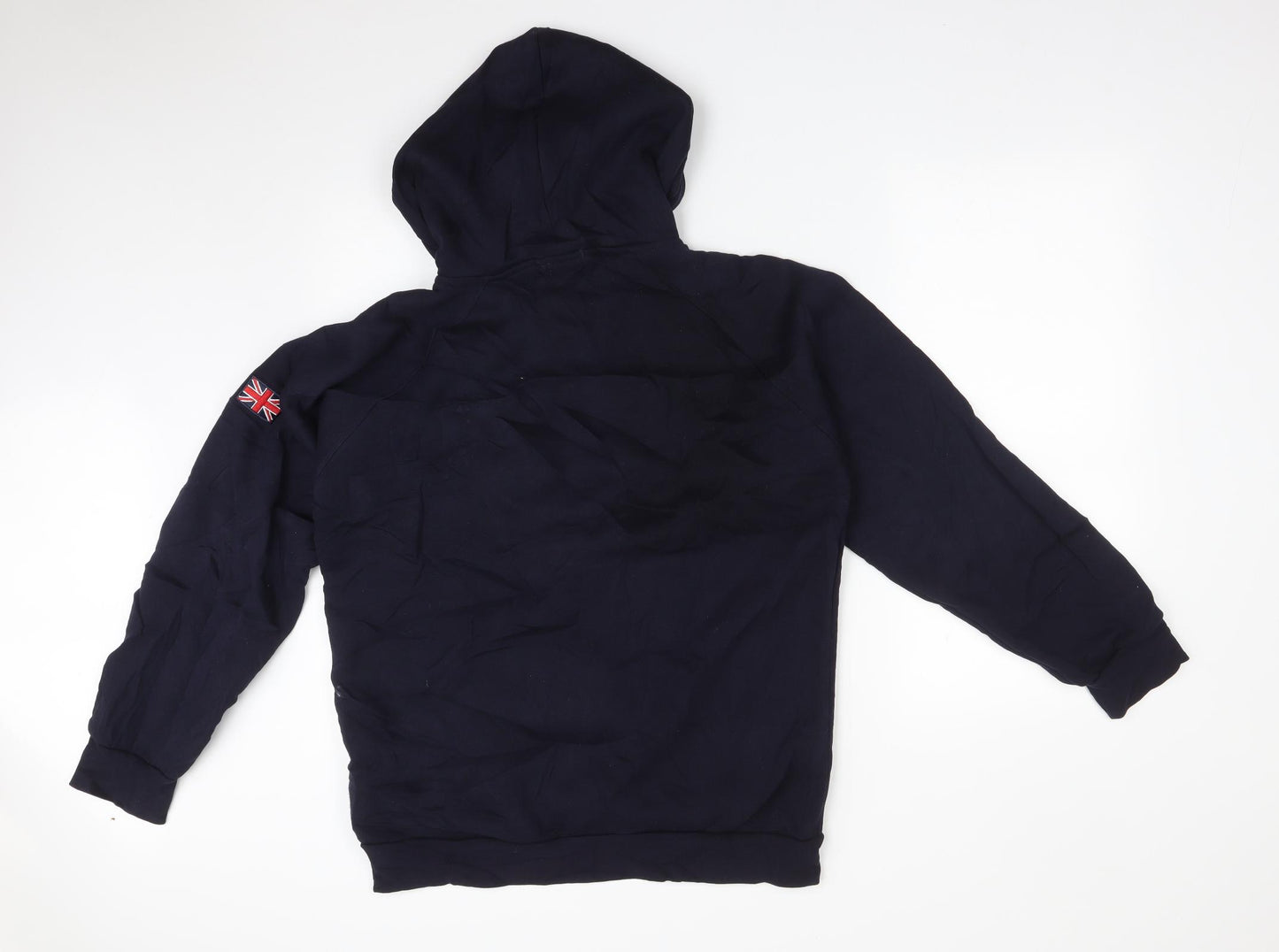 NOS Mens Blue  Cotton Pullover Hoodie Size L   - LONDON