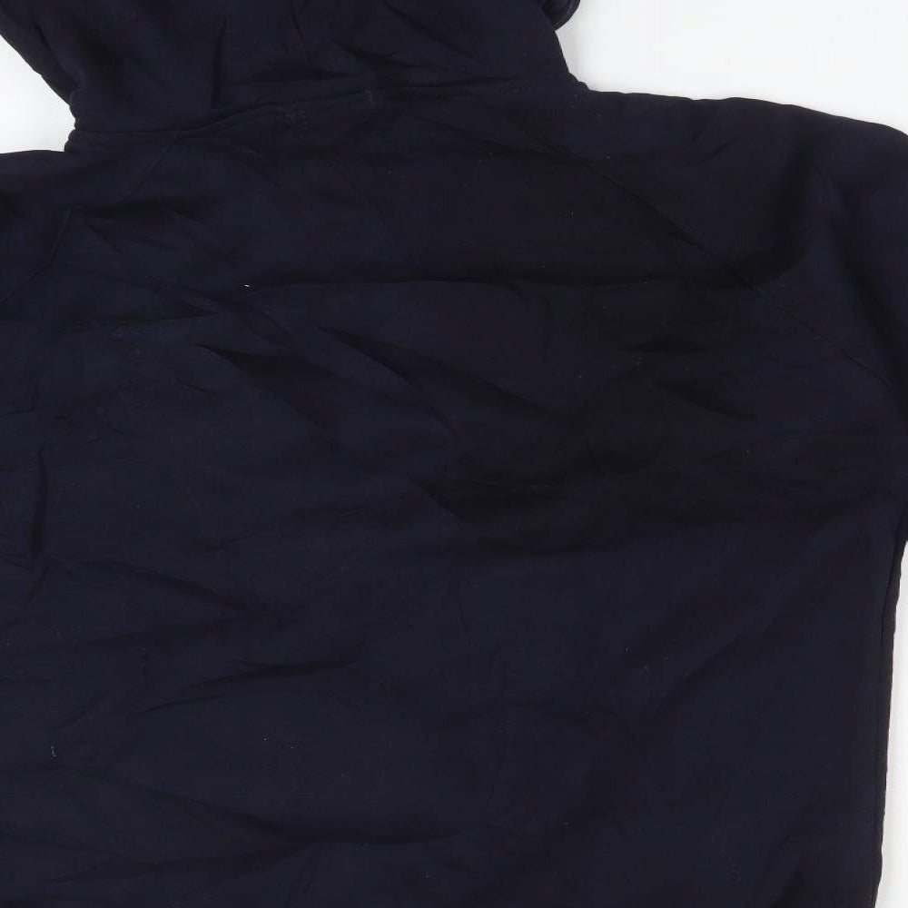 NOS Mens Blue  Cotton Pullover Hoodie Size L   - LONDON
