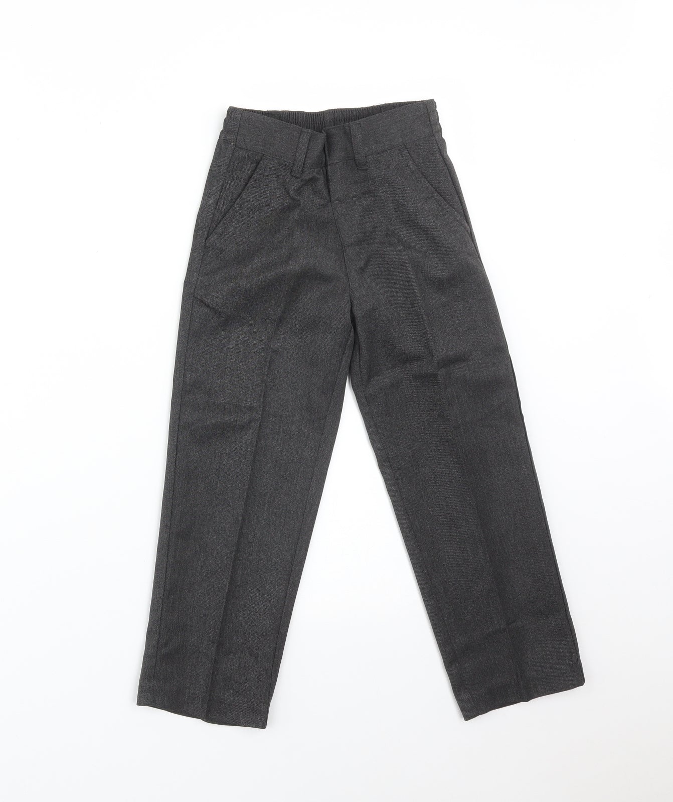 BACK TO SCHOOL Boys Grey  Polyester Dress Pants Trousers Size 4-5 Years  Regular