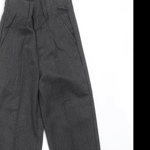 BACK TO SCHOOL Boys Grey  Polyester Dress Pants Trousers Size 4-5 Years  Regular