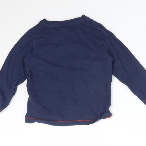 Nutmeg Boys Blue  Cotton Basic T-Shirt Size 2-3 Years Round Neck  - I DO MY OWN STUNTS