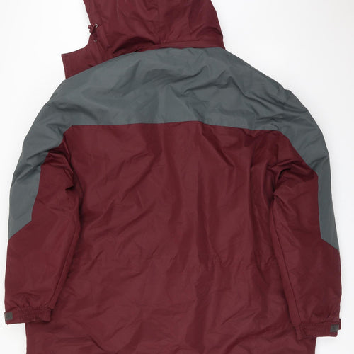 CARABOU Mens Red   Overcoat Coat
