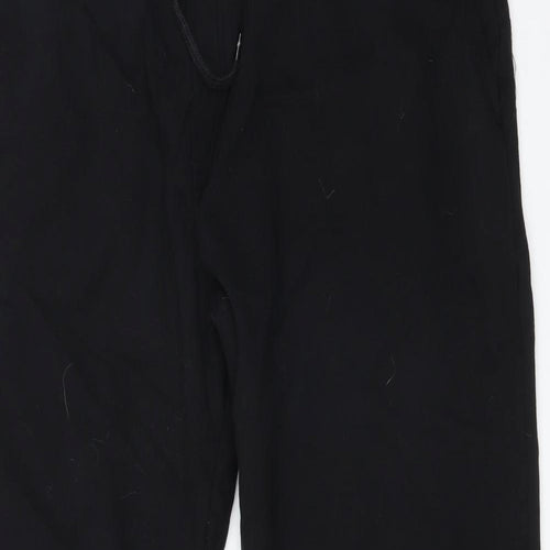 M&S Mens Black  Cotton Jogger Trousers Size 3XL L29 in Regular