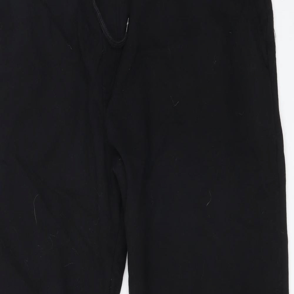 M&S Mens Black  Cotton Jogger Trousers Size 3XL L29 in Regular