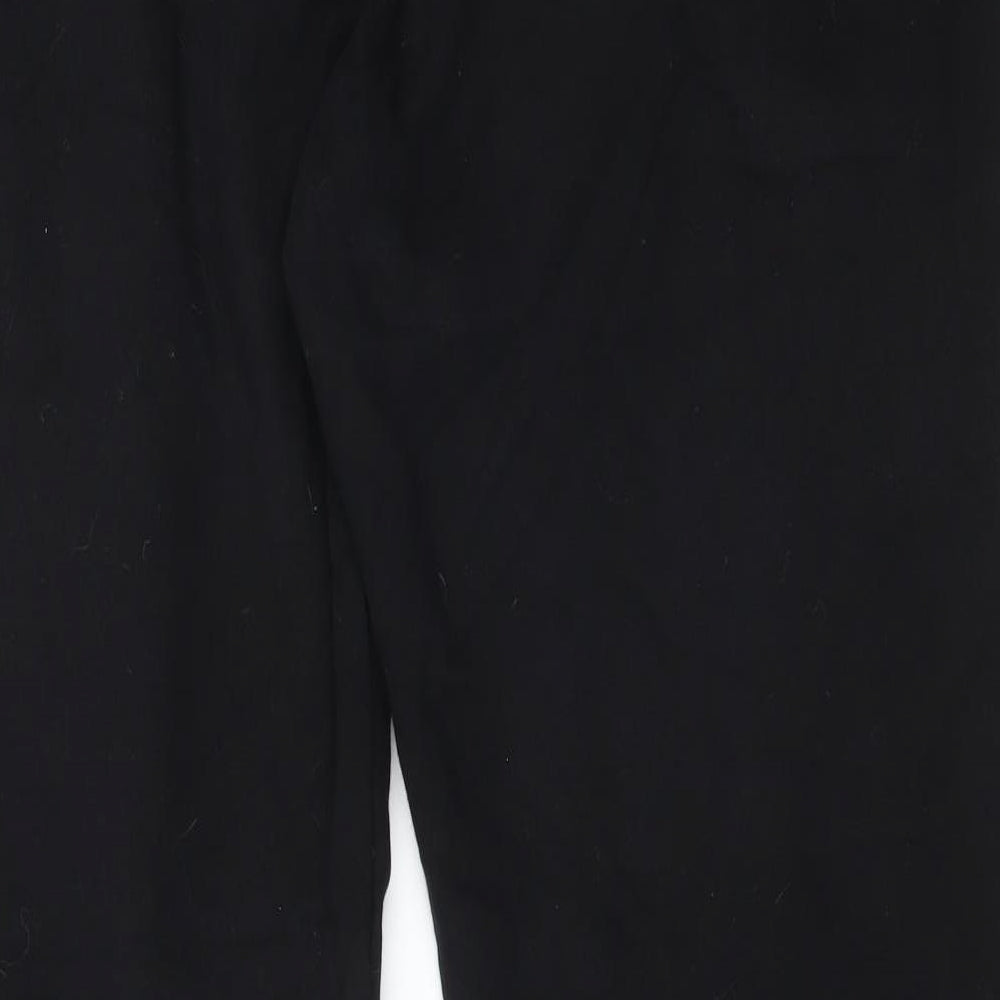 M&S Mens Black  Cotton Jogger Trousers Size 3XL L29 in Regular